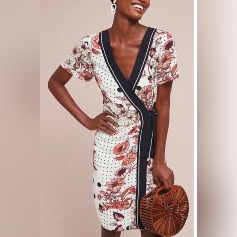Maeve by Anthropologie “Audrey” wrap silhouette